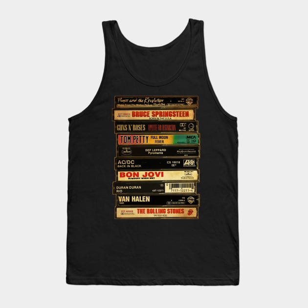 Retro Classic Rock - Cassette Style Tank Top by countrydiverse